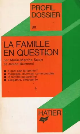 Couverture du produit · La famille en question