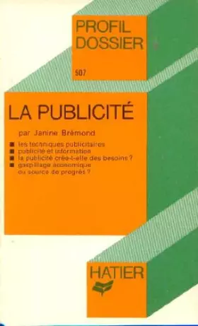 Couverture du produit · La Publicité