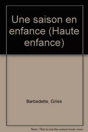 Couverture du produit · Saison en enfance                                                                             112696
