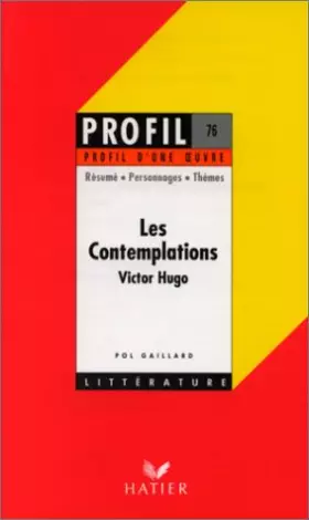 Couverture du produit · Les Contemplations