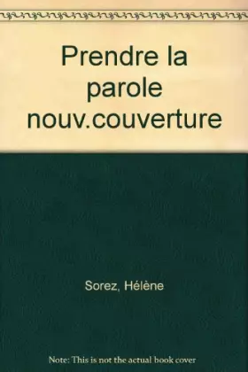 Couverture du produit · PRENDRE LA PAROLE