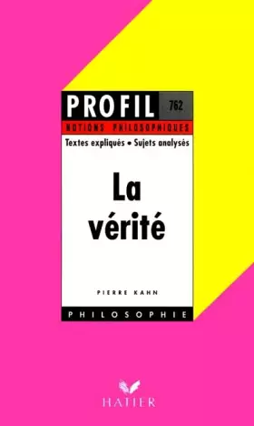 Couverture du produit · La Vérité