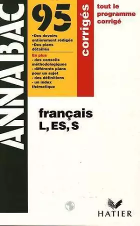 Couverture du produit · FRANCAIS CORRIGES L ES S