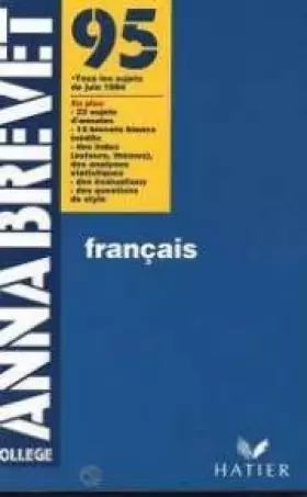 Couverture du produit · FRANCAIS  SUJ 95
