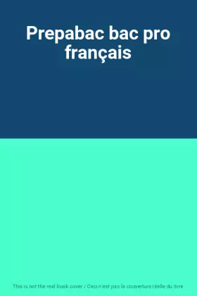 Couverture du produit · Prepabac bac pro français