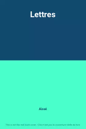 Couverture du produit · Lettres
