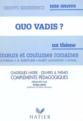 Couverture du produit · Quo vadis ?