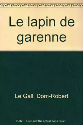 Couverture du produit · Le lapin de garenne