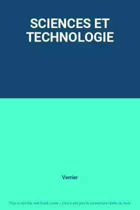 Couverture du produit · SCIENCES ET TECHNOLOGIE