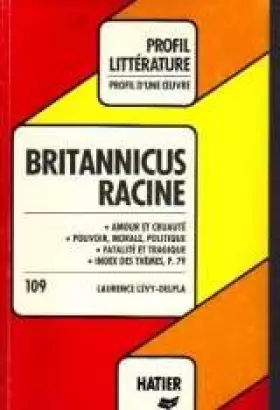 Couverture du produit · Britannicus Profil d'une oeuvre