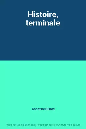 Couverture du produit · Histoire, terminale