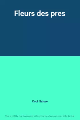 Couverture du produit · Fleurs des pres