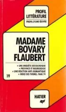 Couverture du produit · Flaubert, madame bovary