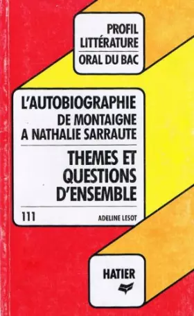 Couverture du produit · L'AUTOBIOGRAPHIE