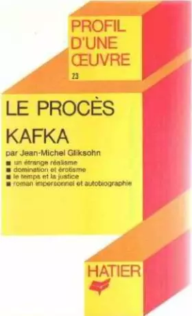 Couverture du produit · Le proces, Franz Kafka