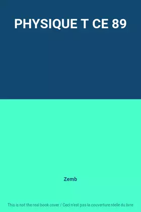 Couverture du produit · PHYSIQUE T CE 89