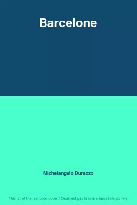Couverture du produit · Barcelone