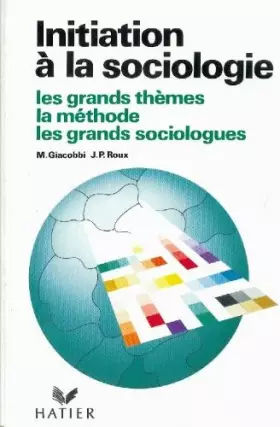 Couverture du produit · Initiation à la sociologie