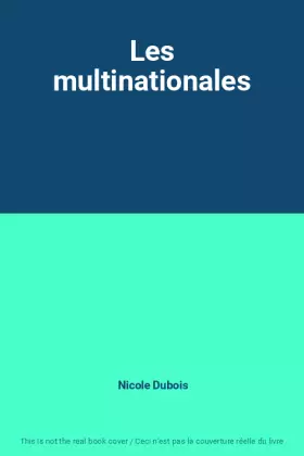Couverture du produit · Les multinationales