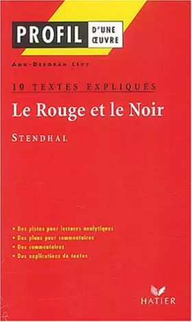 Couverture du produit · Le Rouge et le Noir, Stendhal