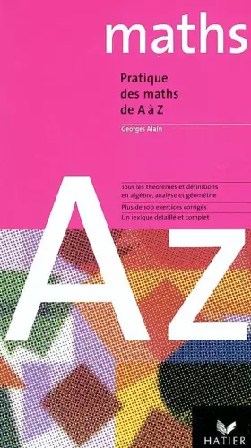 Couverture du produit · Pratique des maths de A à Z