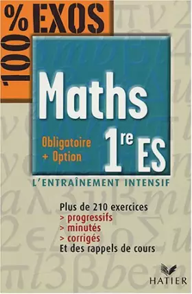 Couverture du produit · Maths : 1er ES