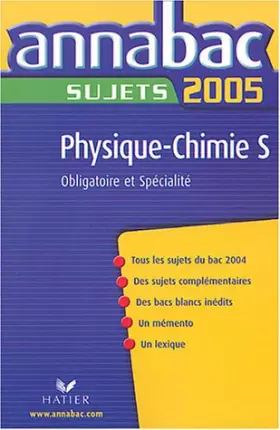 Couverture du produit · Physique-Chimie S : Sujets
