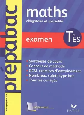 Couverture du produit · Mathématiques Tle ES