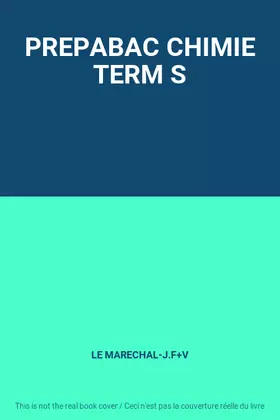Couverture du produit · PREPABAC CHIMIE TERM S