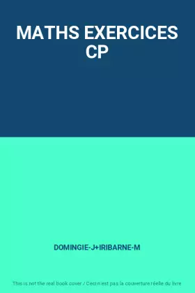 Couverture du produit · MATHS EXERCICES CP