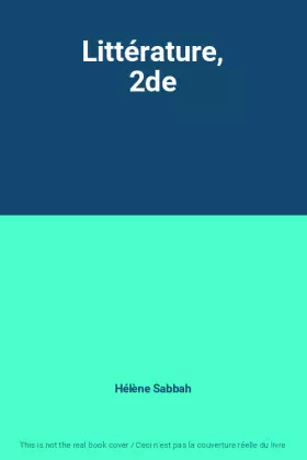 Couverture du produit · Littérature, 2de