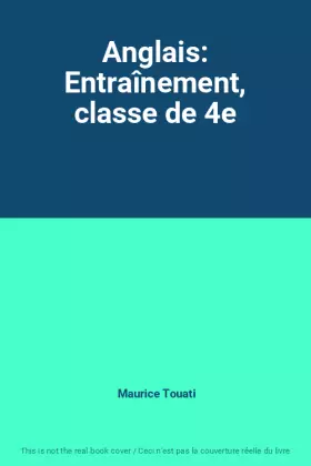 Couverture du produit · Anglais: Entraînement, classe de 4e