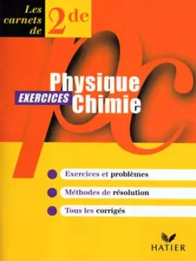 Couverture du produit · Physique-chimie, seconde, carnet d'exercices