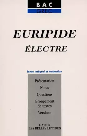 Couverture du produit · Électre