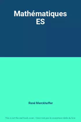 Couverture du produit · Mathématiques ES