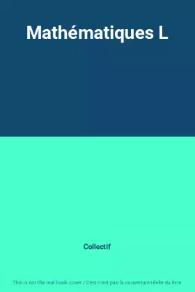 Couverture du produit · Mathématiques L