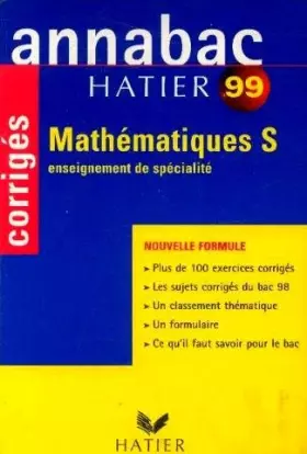 Couverture du produit · Mathématiques S: Enseignement de spécialité