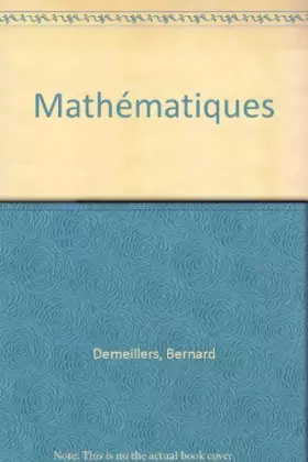 Couverture du produit · Mathématiques