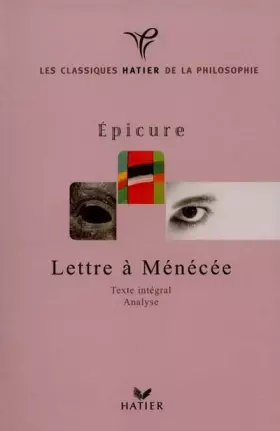Couverture du produit · Lettre à Ménécée