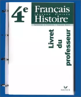 Couverture du produit · Français-histoire, TD 4e