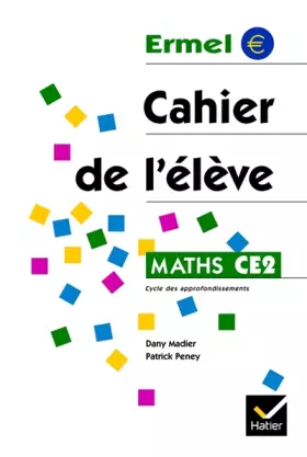 Couverture du produit · Maths CE2. : Cahier de l'élève