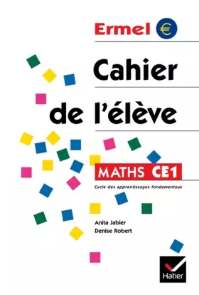 Couverture du produit · Ermel - Cahier de l'élève CE1