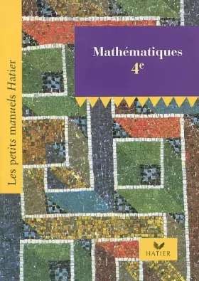 Couverture du produit · Mathématiques 4ème