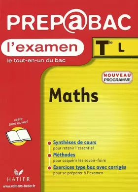 Couverture du produit · Prépabac, l'examen : Maths, terminale L