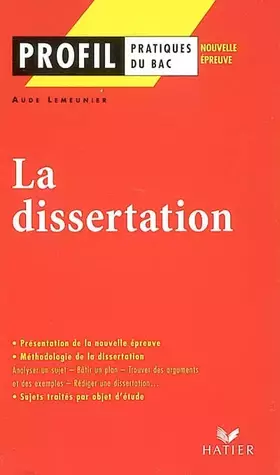 Couverture du produit · La dissertation