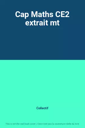 Couverture du produit · Cap Maths CE2 extrait mt