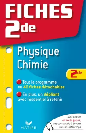 Couverture du produit · Fiches 2de Physique-Chimie