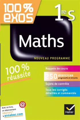 Couverture du produit · Maths 1re S: Exercices résolus - Première S