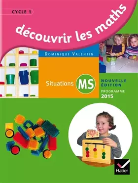 Couverture du produit · Découvrir les mathématiques Moyenne Section éd. 2015 - Guide de l'enseignant
