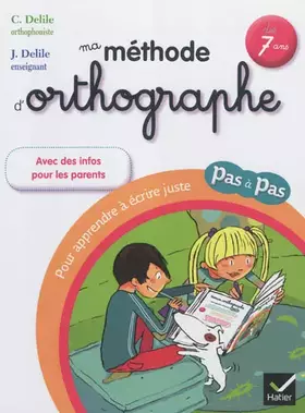 Couverture du produit · Ma méthode d'orthographe
